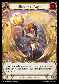 Blessing of Aegis (Extended Art) [OMN244] (Omens of the Third Age) Cold Foil