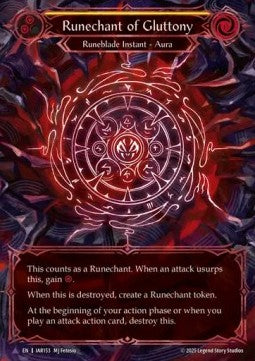 Runechant of Gluttony (Marvel) [OMN153] (Omens of the Third Age) Cold Foil