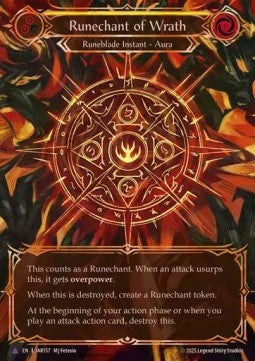 Runechant of Wrath (Marvel) [OMN157] (Omens of the Third Age) Cold Foil