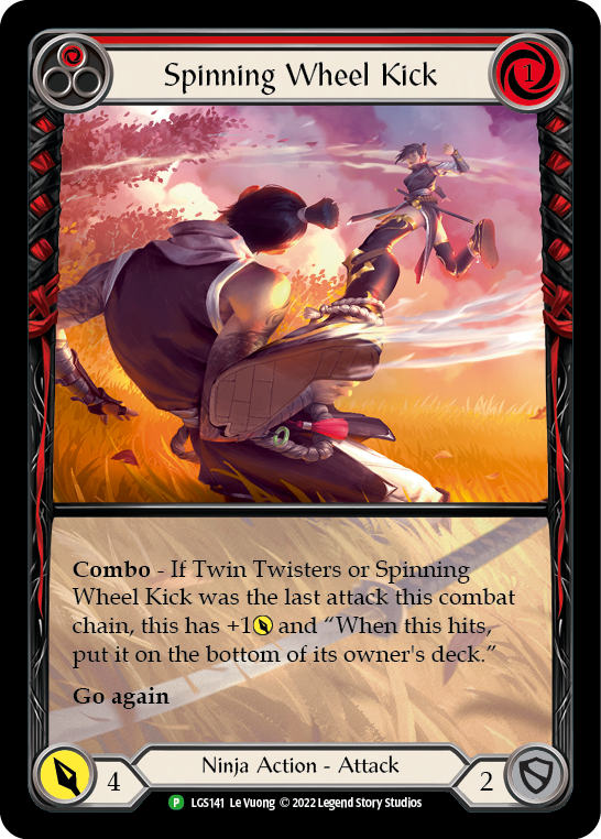 Spinning Wheel Kick (Red) [LGS141] (Promo)  Rainbow Foil