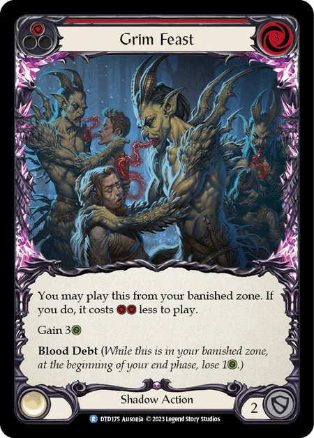 Grim Feast (Red) [DTD175] (Dusk Till Dawn)  Rainbow Foil