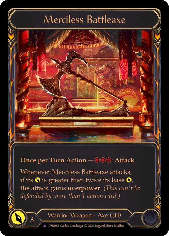 Merciless Battleaxe (Marvel) [DYN068] (Dynasty) Cold Foil