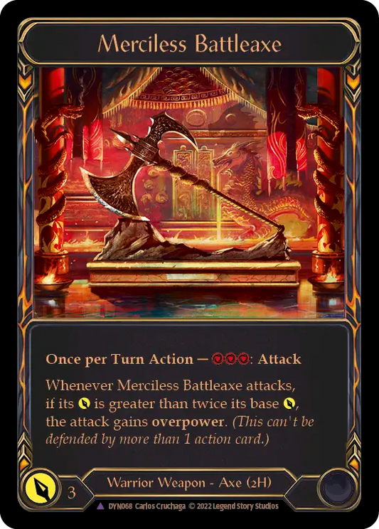 Merciless Battleaxe (Marvel) [DYN068] (Dynasty) Cold Foil