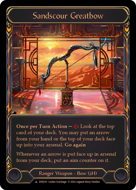 Sandscour Greatbow (Marvel) [DYN151] (Dynasty) Cold Foil