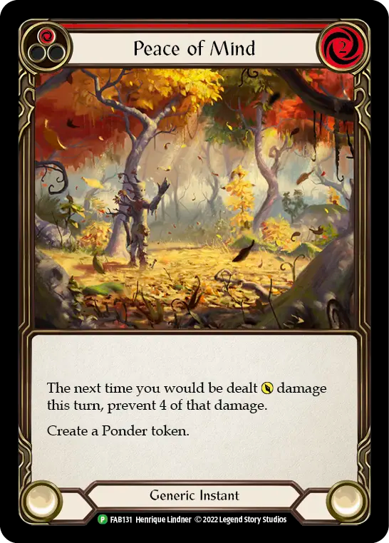 Peace of Mind (Red) [FAB131] (FAB Promos) Rainbow Foil