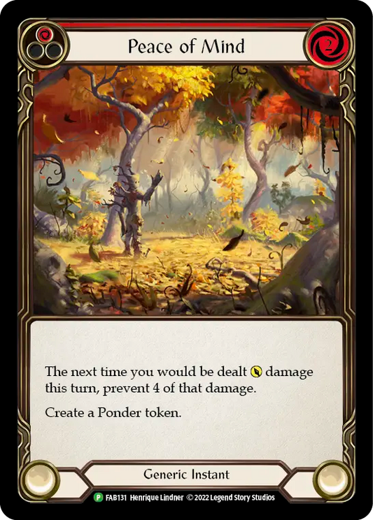 Peace of Mind (Red) [FAB131] (FAB Promos) Rainbow Foil