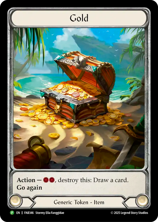 Gold (Extended Art) [FAB346] (FAB Promos) Cold Foil
