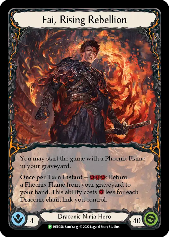 Fai, Rising Rebellion [HER058] (Hero Promos) Cold Foil