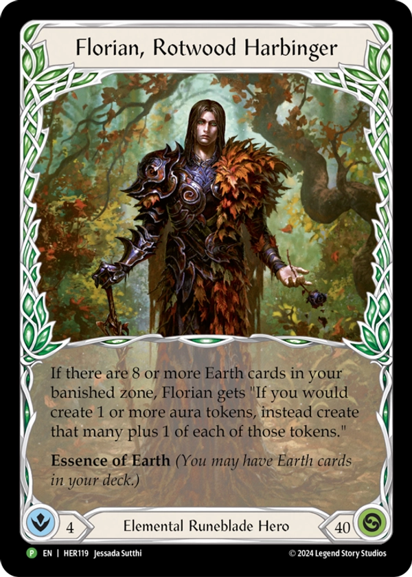 Florian, Rotwood Harbinger [HER119] (Hero Promos) Rainbow Foil