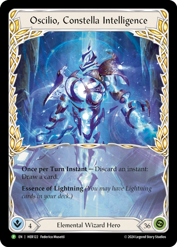 Oscilio, Constella Intelligence [HER122] (Hero Promos) Rainbow Foil