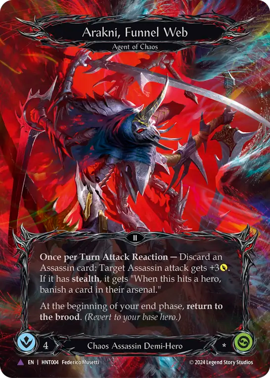 Arakni, Funnel Web (Marvel) [HNT004] (The Hunted) Cold Foil