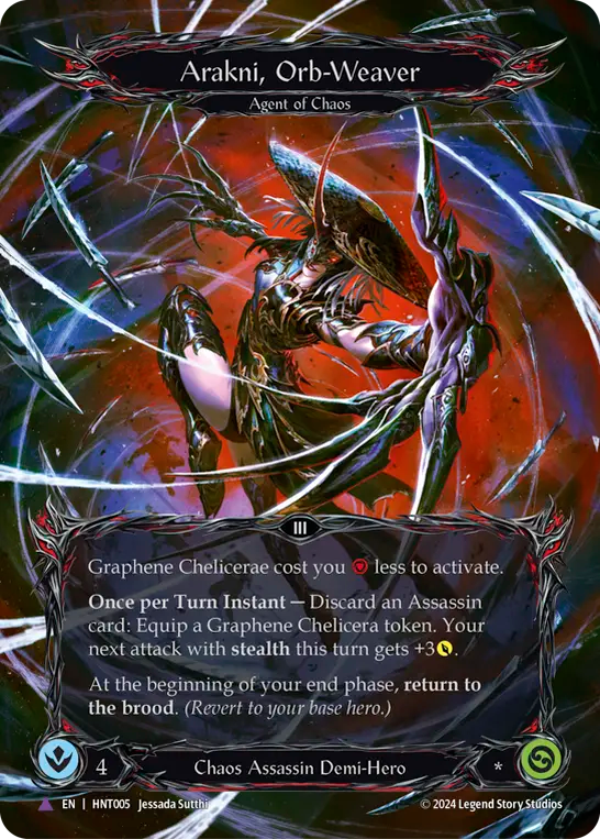 Arakni, Orb-Weaver (Marvel) [HNT005] (The Hunted) Cold Foil