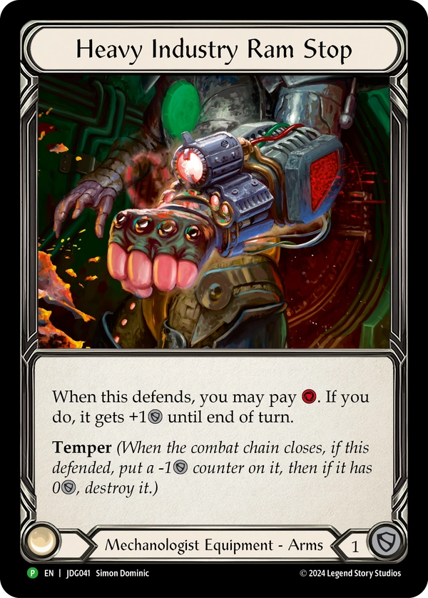 Heavy Industry Ram Stop [JDG041] (Judge Promos) Cold Foil