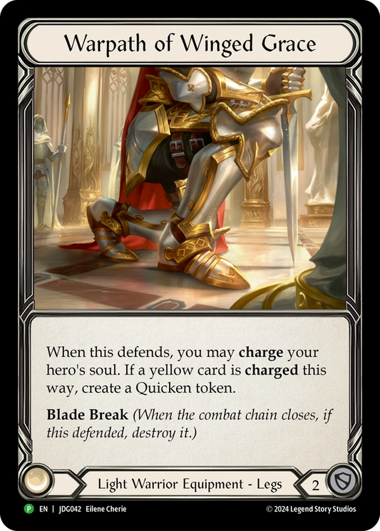 Warpath of Winged Grace [JDG042] (Judge Promos) Cold Foil