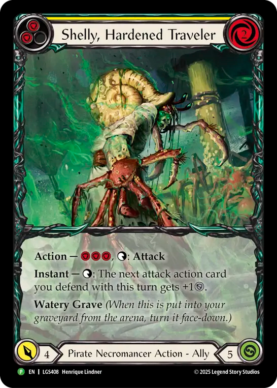 Shelly, Hardened Traveler (Extended Art) [LGS408] (LGS Promos) Rainbow Foil
