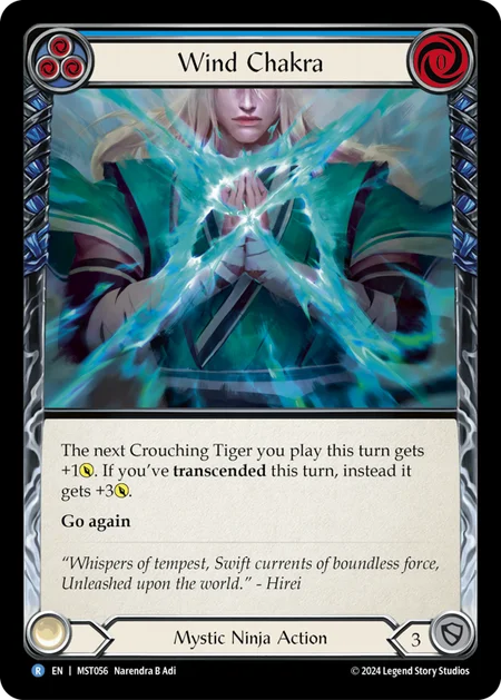 Wind Chakra (Blue) [MST056] (Part the Mistveil)  Rainbow Foil