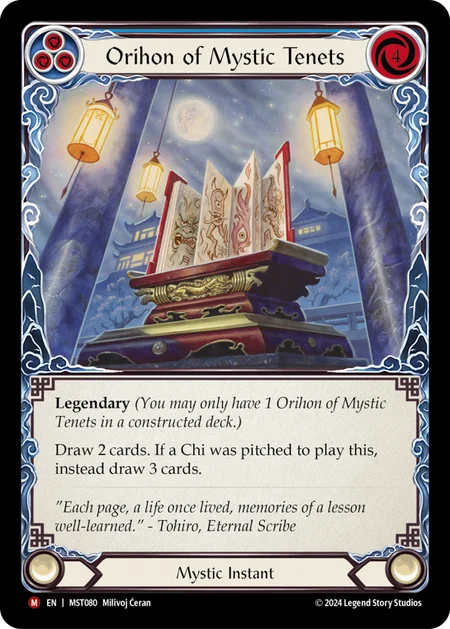 Orihon of Mystic Tenets [MST080] (Part the Mistveil)  Rainbow Foil