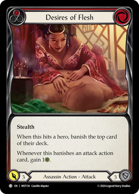 Desires of Flesh (Red) [MST118] (Part the Mistveil)  Rainbow Foil