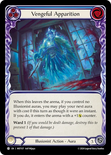 Vengeful Apparition (Blue) [MST157] (Part the Mistveil)  Rainbow Foil