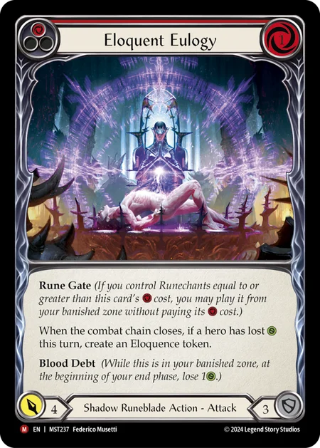 Eloquent Eulogy [MST237] (Part the Mistveil)  Rainbow Foil