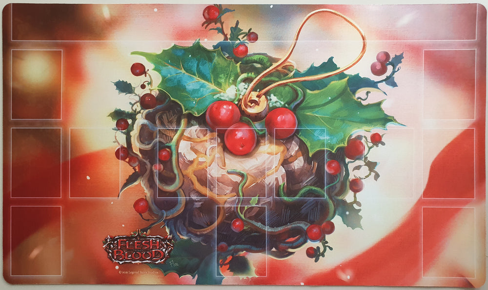 Festive Cracked Bauble Playmat