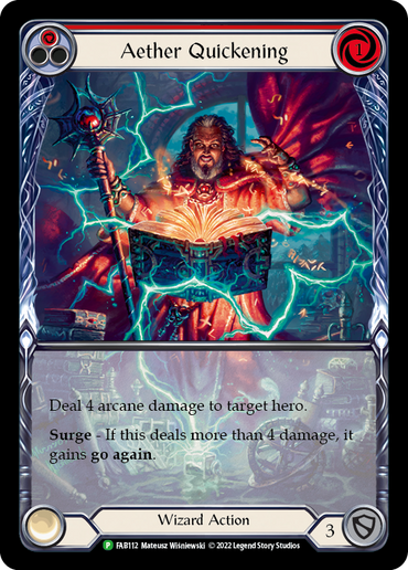 Aether Quickening (Red) [FAB112] (Promo)  Rainbow Foil