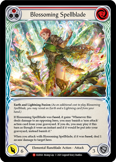 Blossoming Spellblade [ELE064] (Tales of Aria)  1st Edition Normal