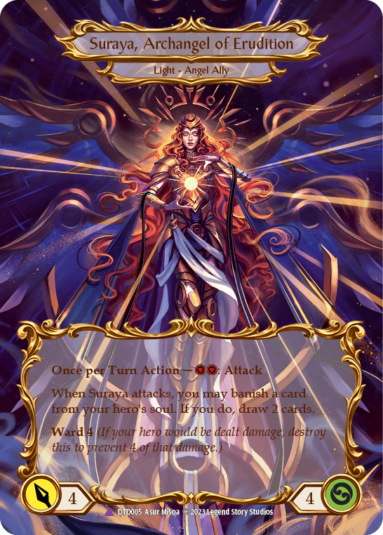 Figment of Erudition // Suraya, Archangel of Erudition (Marvel) [DTD005] (Dusk Till Dawn)  Cold Foil