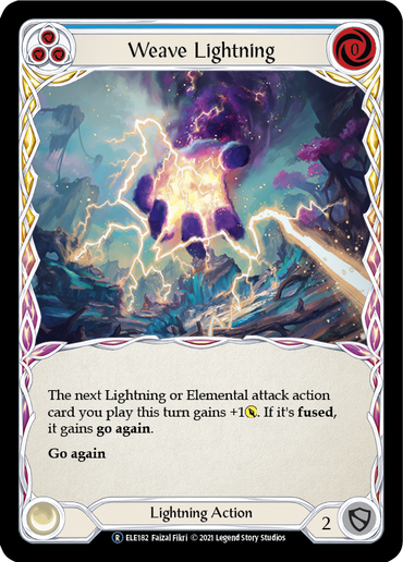 Weave Lightning (Blue) [U-ELE182] (Tales of Aria Unlimited)  Unlimited Normal