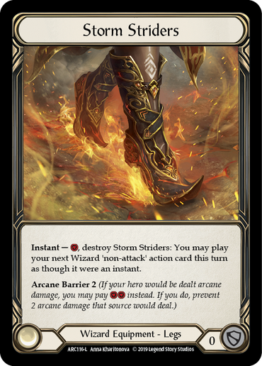 Storm Striders [ARC116-L] (Arcane Rising)  1st Edition Cold Foil