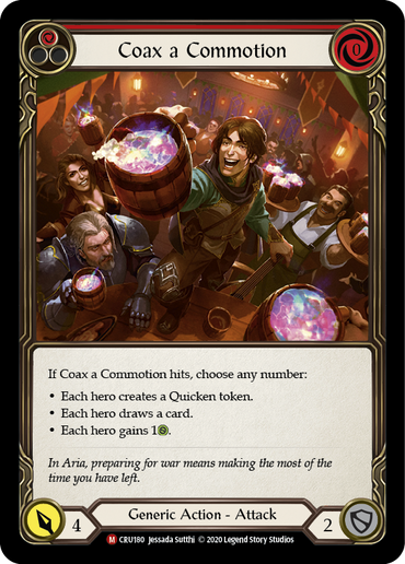 Coax a Commotion [CRU180] (Crucible of War)  1st Edition Rainbow Foil