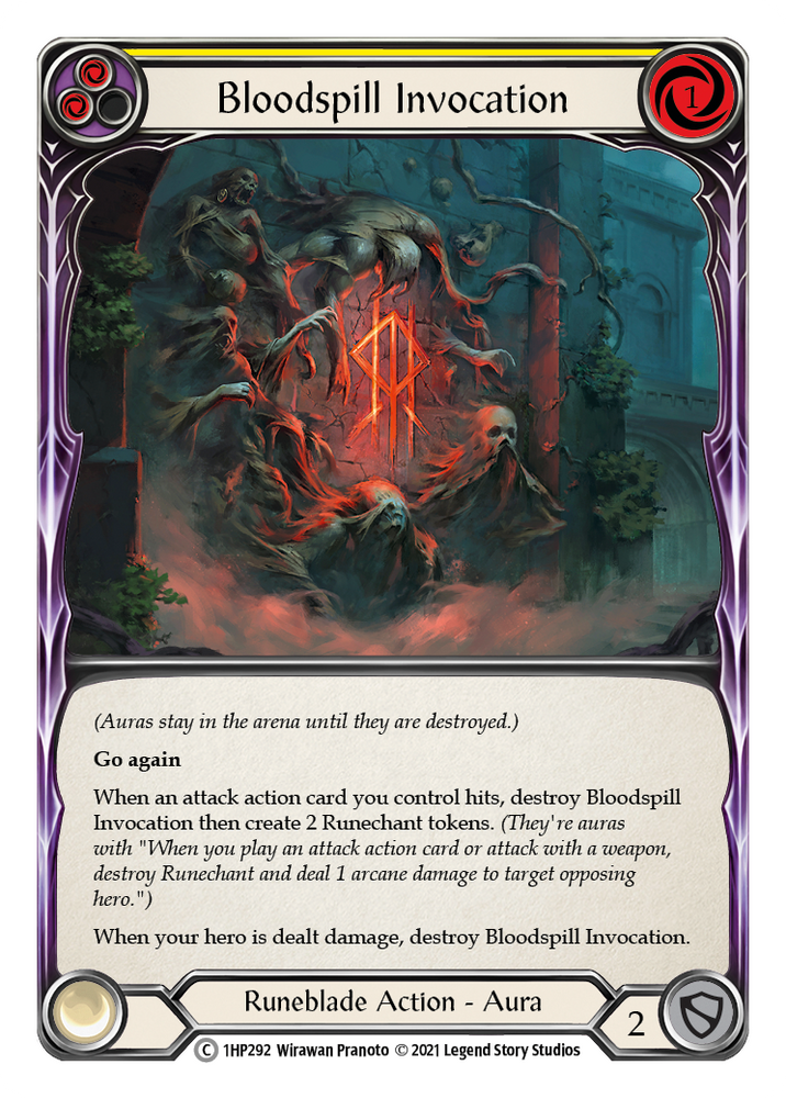 Bloodspill Invocation (Yellow) [1HP292] (History Pack 1)